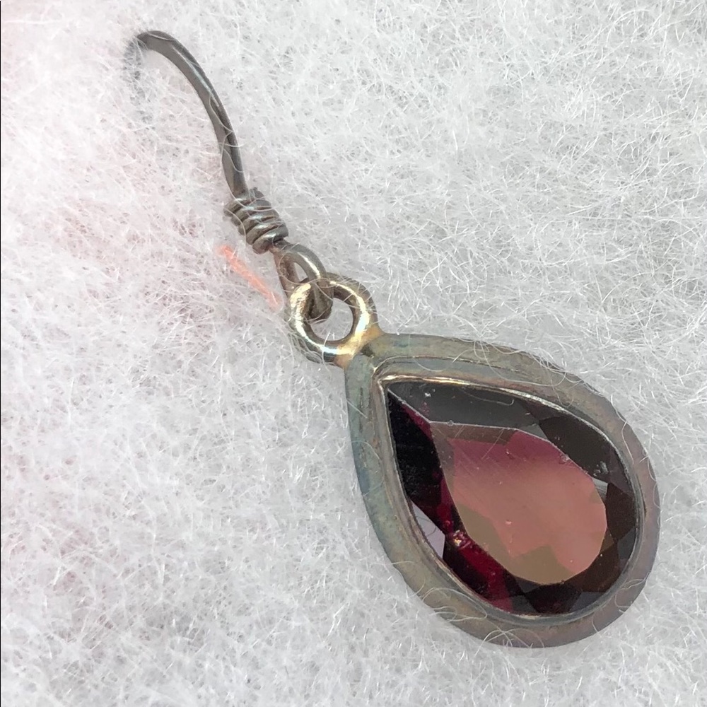 Garnet Rain Drop Earrings